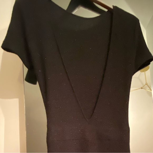 Zara V-back Black Dress - Picture 3 of 6